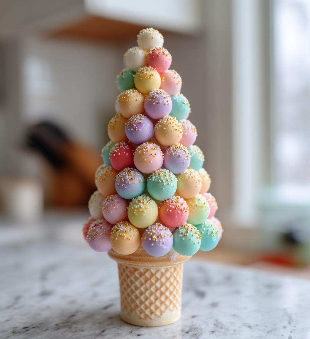 pastel candy christmas tree