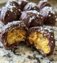 peanut butter balls with rice krispies