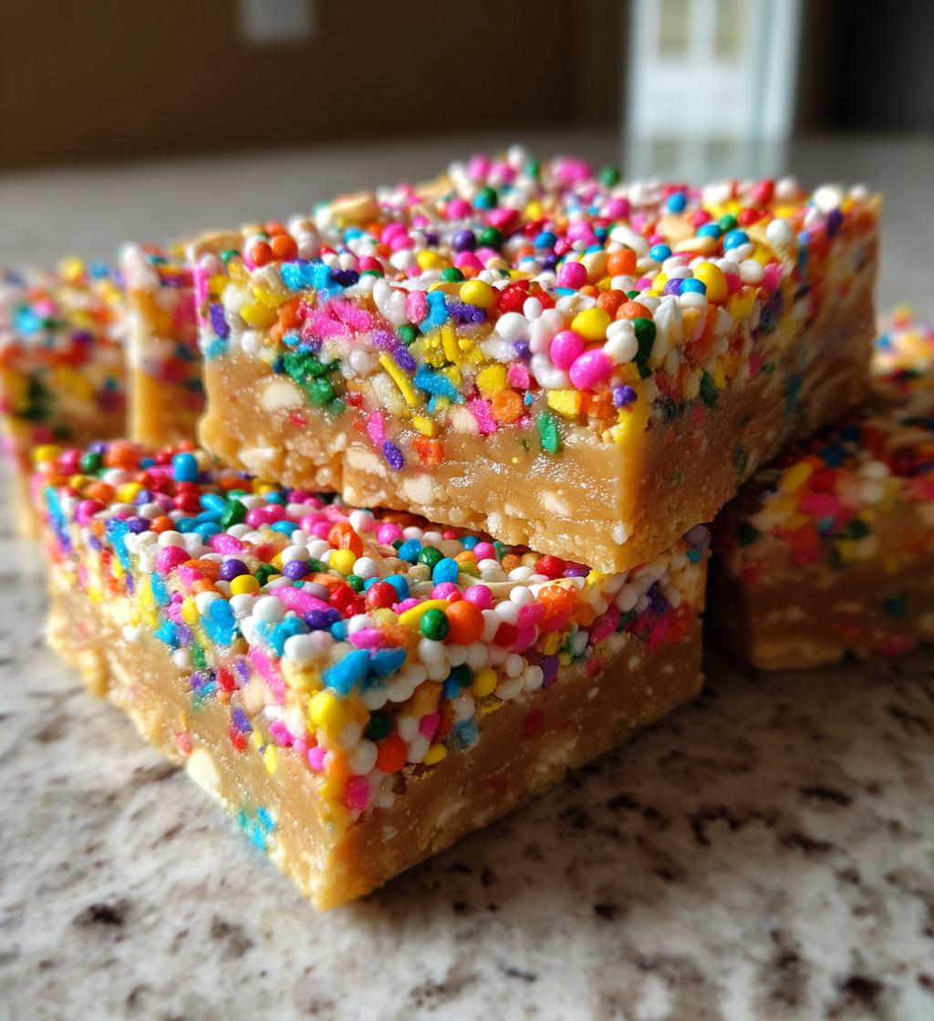 peanut butter confetti squares