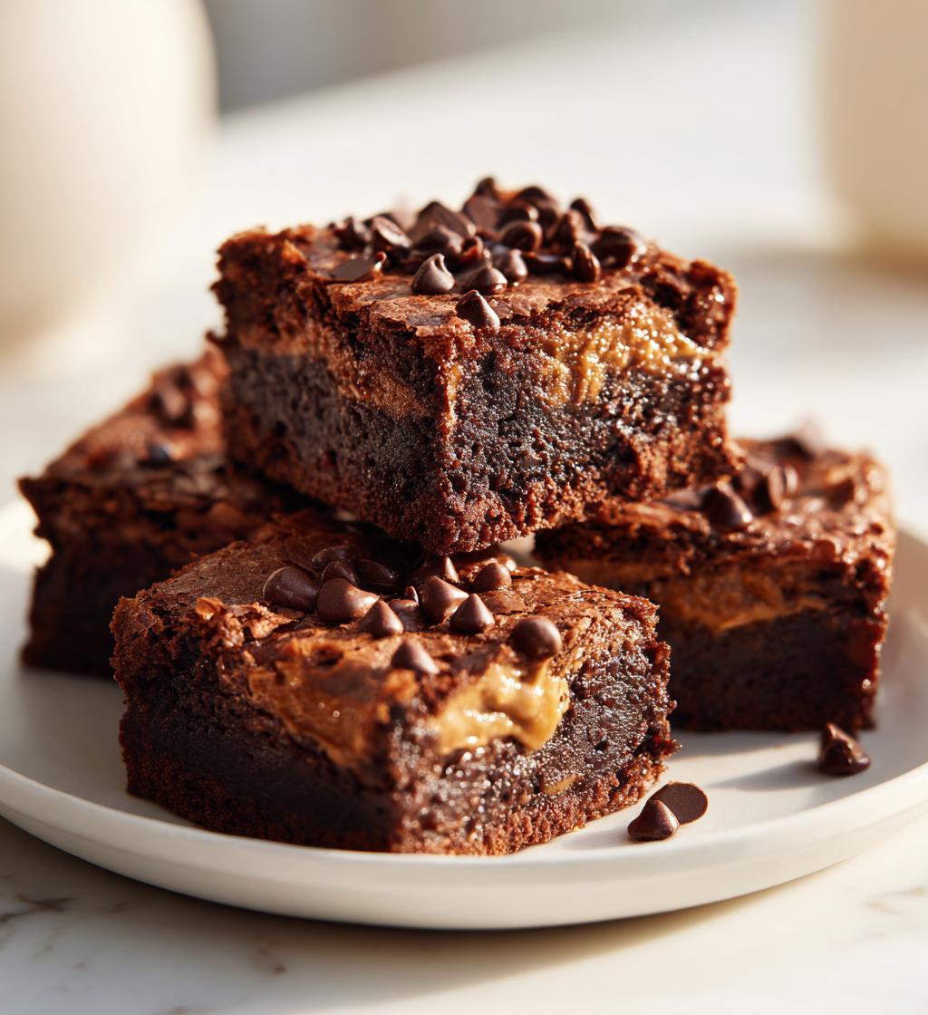 peanut butter stuffed brownies