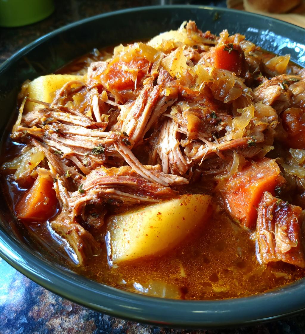 pork and sauerkraut crockpot