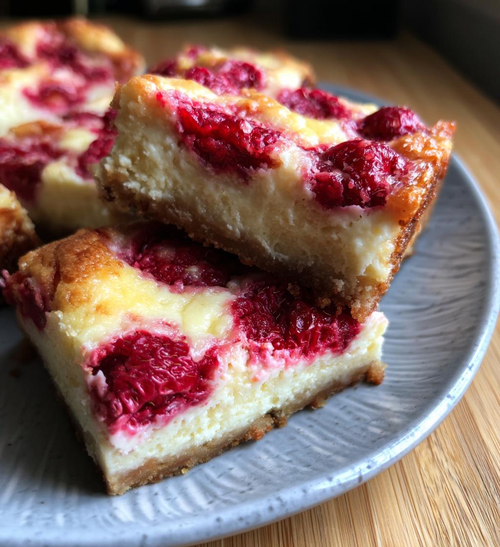raspberry cheesecake bars