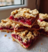 raspberry crumble bars