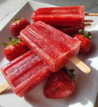 strawberry popsicles