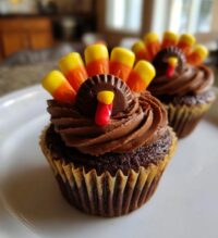 thanksgiving turkey cupcakes