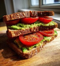 tomato avocado sandwich