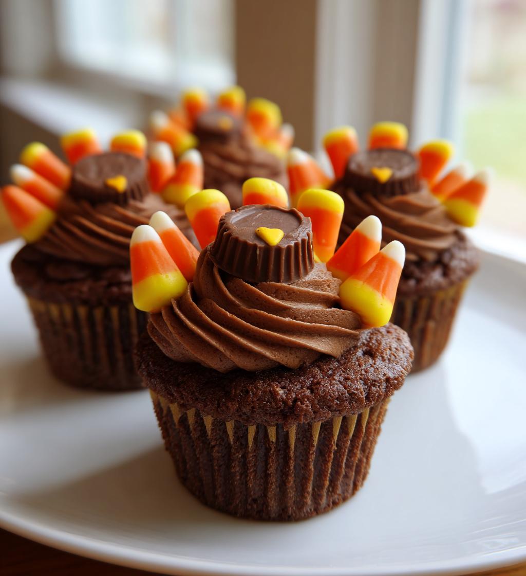 turkey cupcakes thanksgiving