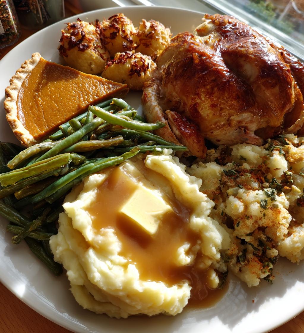 typical thanksgiving dinner list