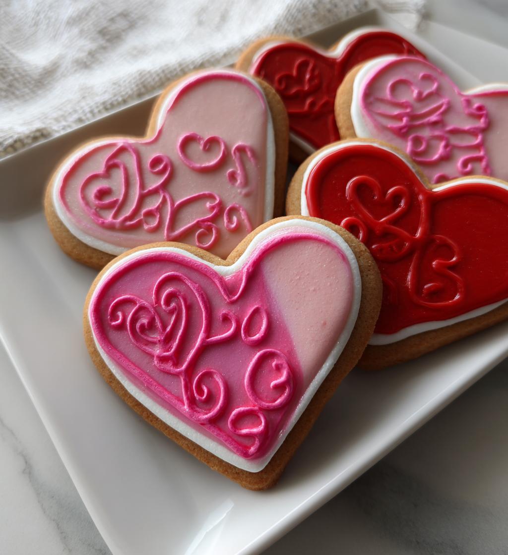valentine’s day cookies decorated