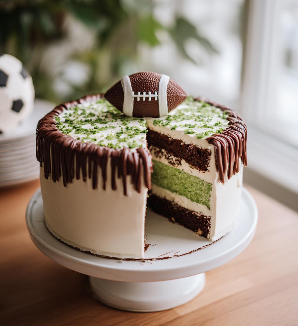 1st birthday football cake