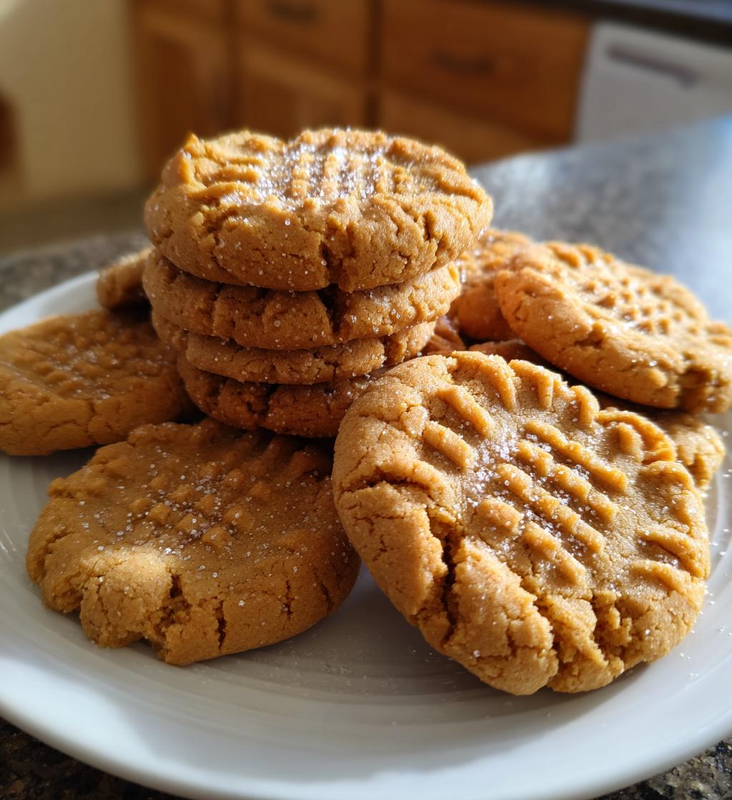 3 ingredient peanut butter cookies