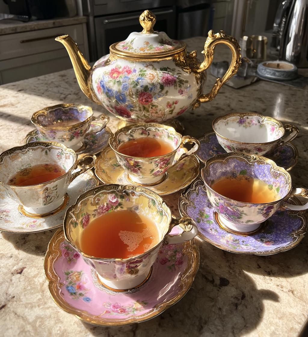 antique russian tea set