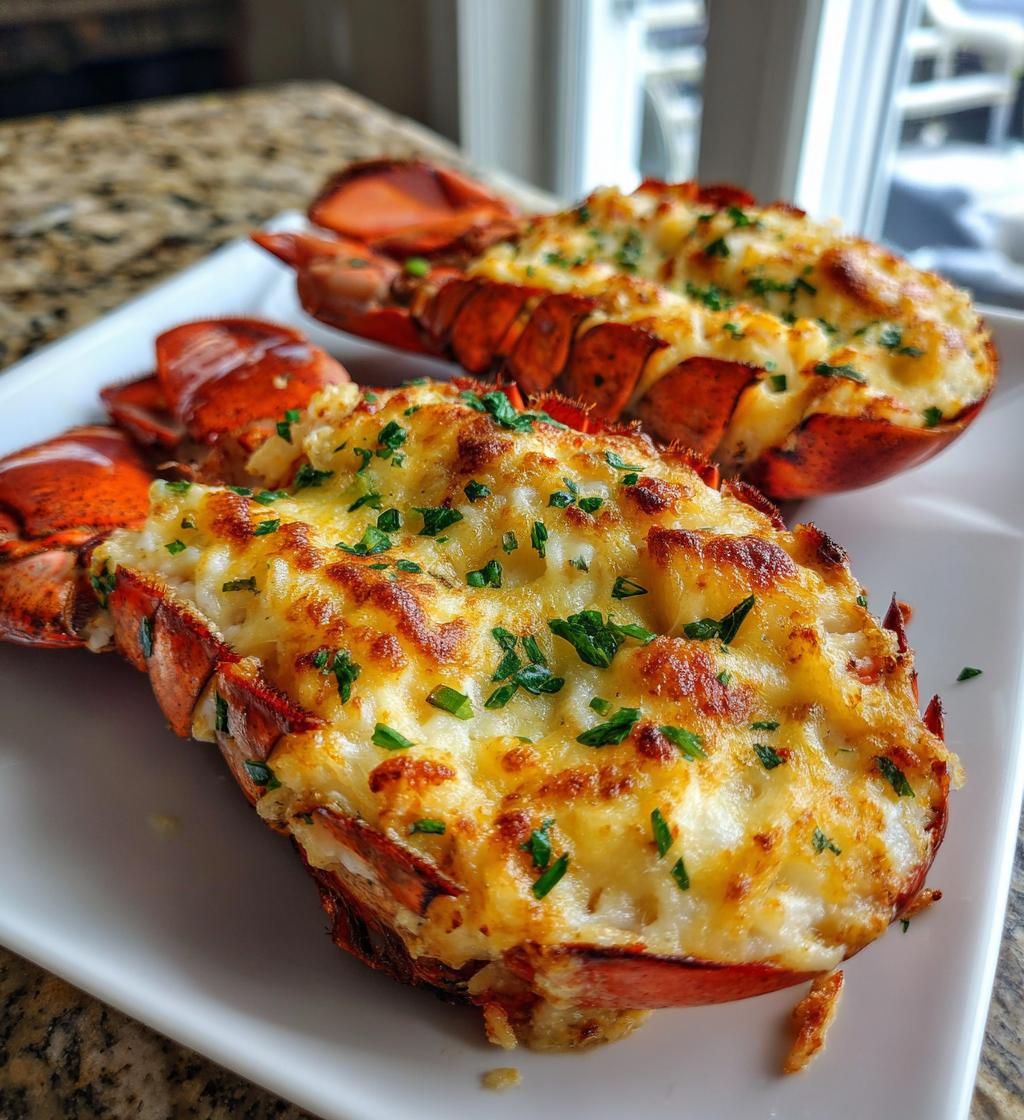 baked lobster with cheese