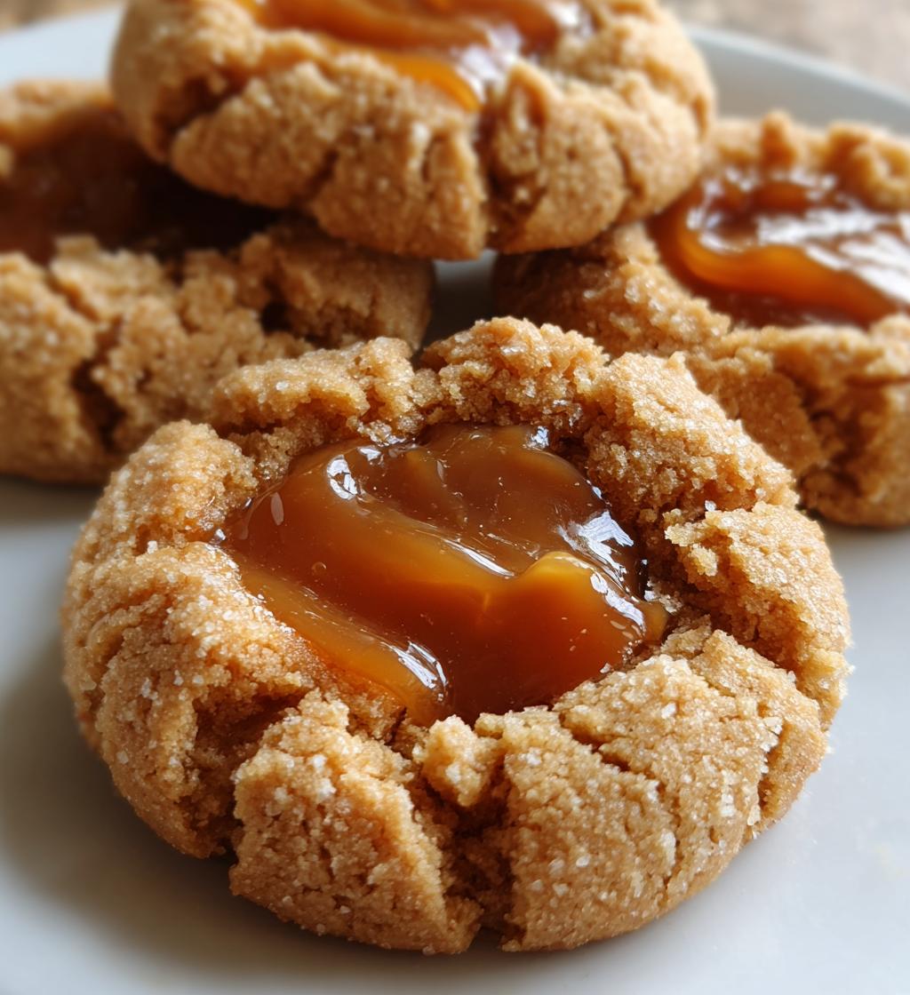 biscoff thumbprint cookies