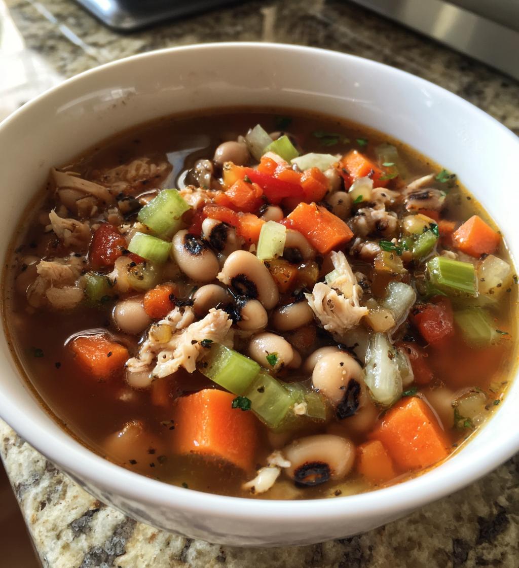 black eyed peas chicken soup