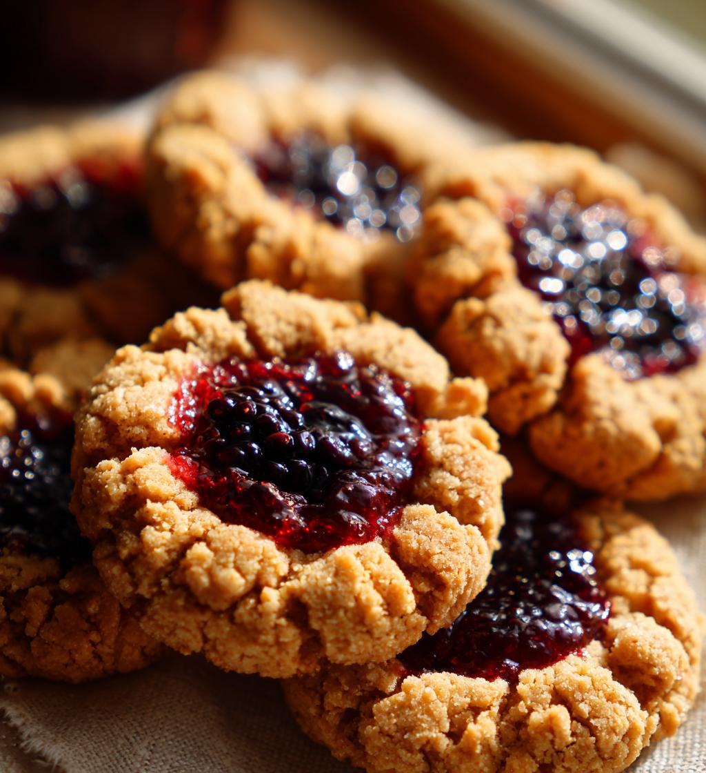 blackberry sage thumbprint cookies