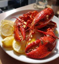 boiled lobster