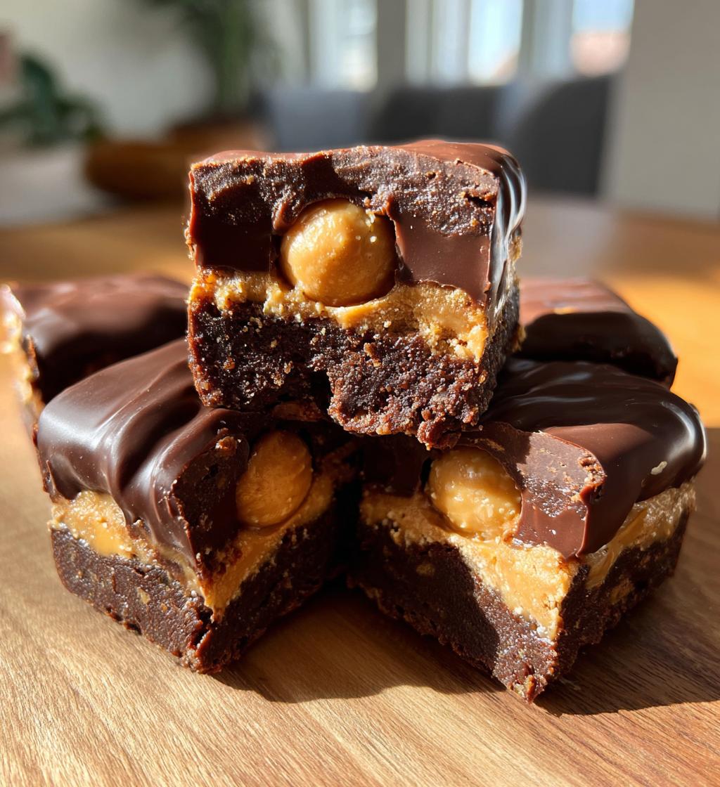 brownie buckeyes