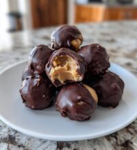 buckeyes with crunchy peanut butter