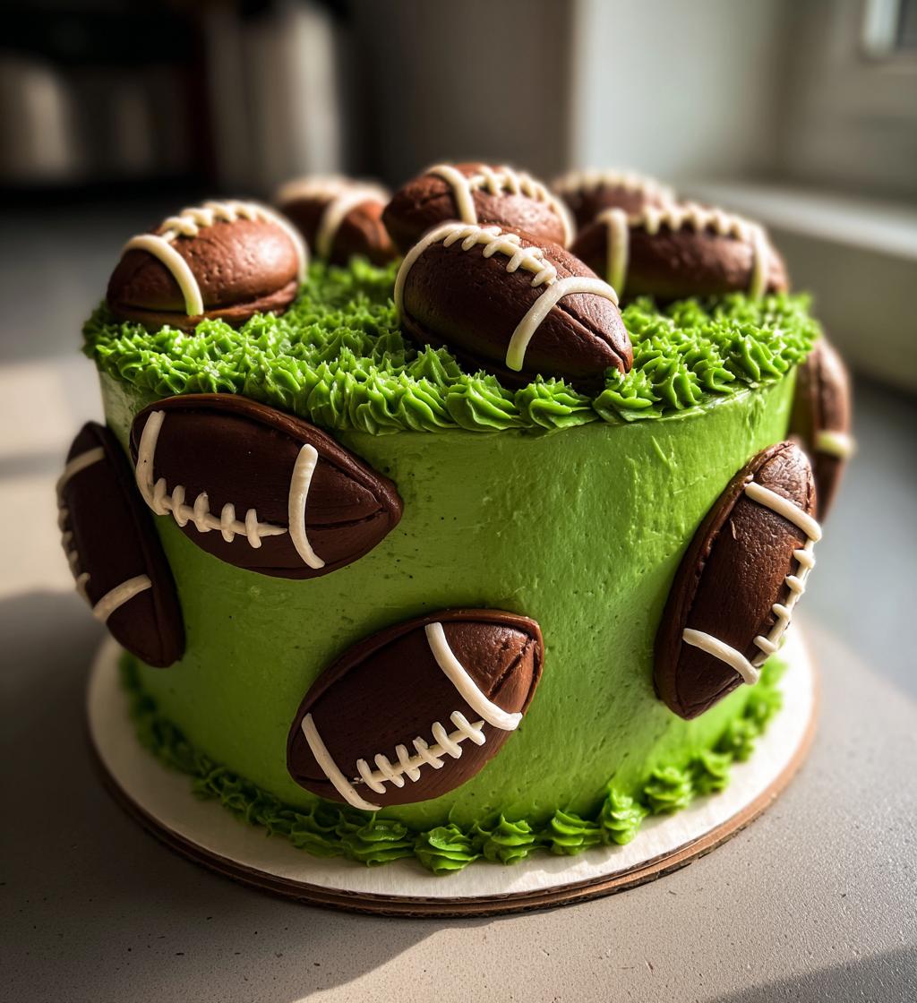 cake decorating football