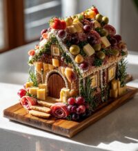 charcuterie gingerbread house