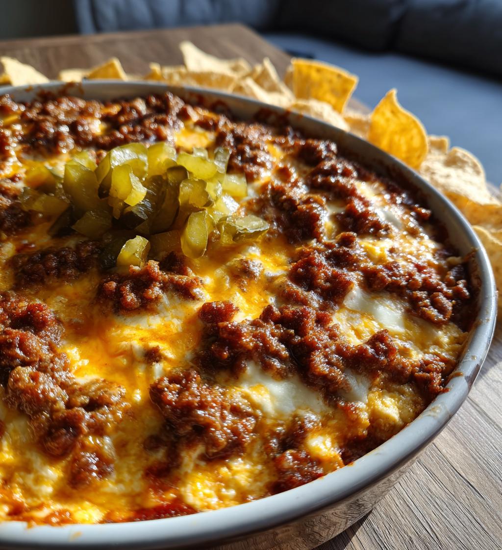 cheeseburger dip for game day