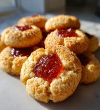 cheesy thumbprint cookies