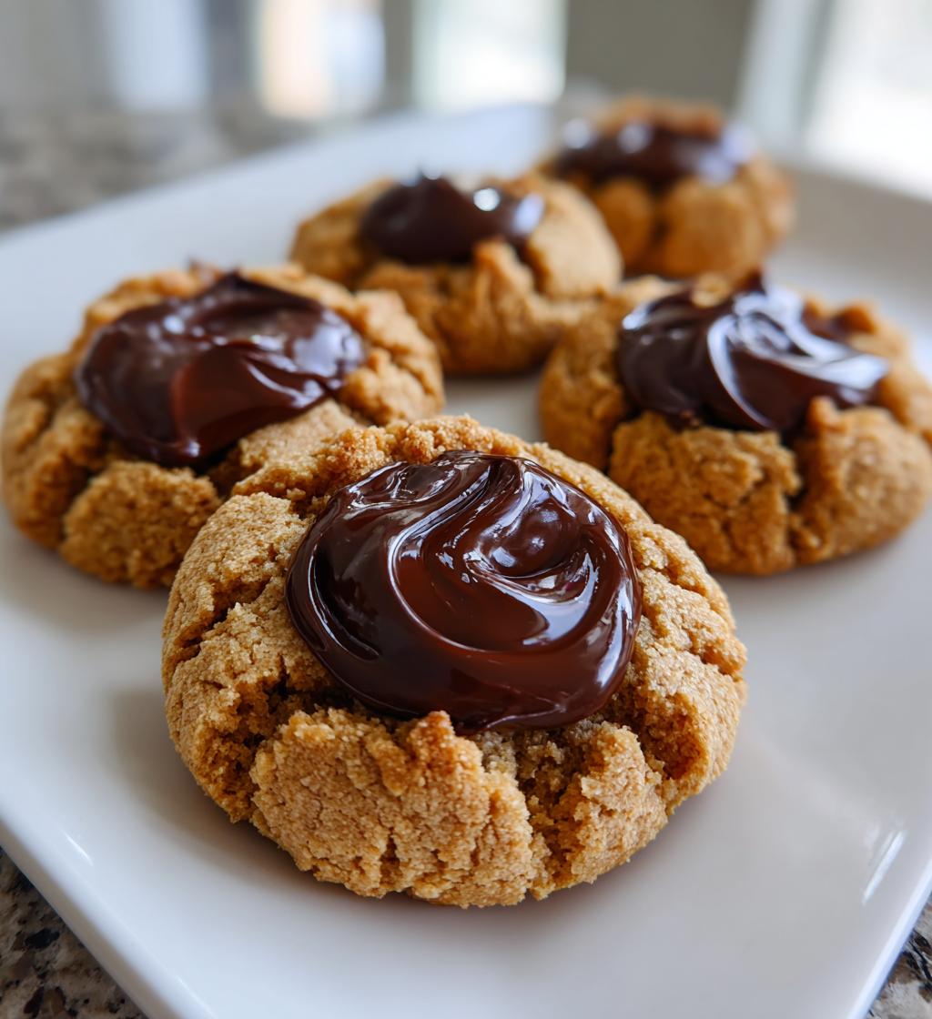chocolate chip thumbprint cookies