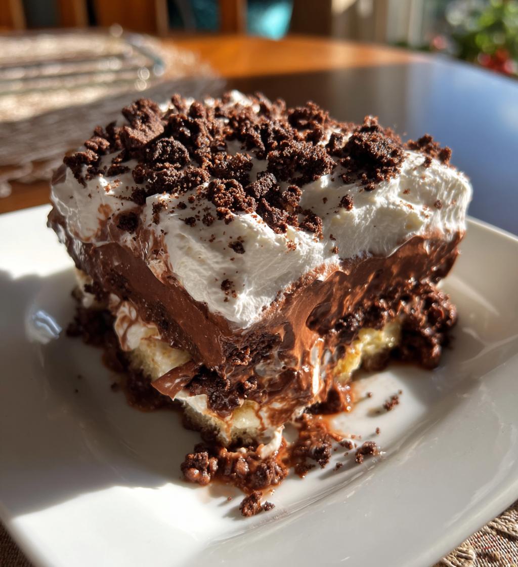 chocolate cool whip dessert