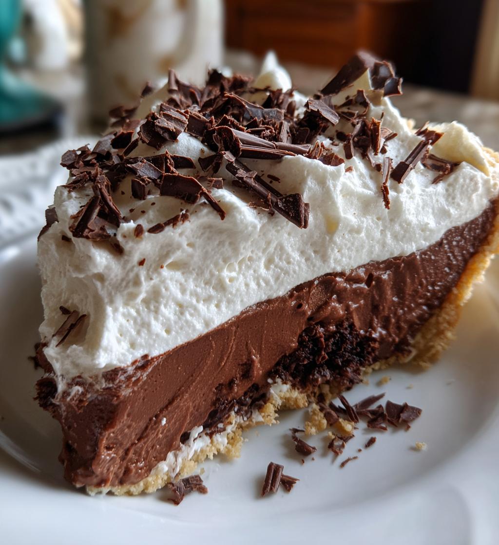 chocolate cool whip pie