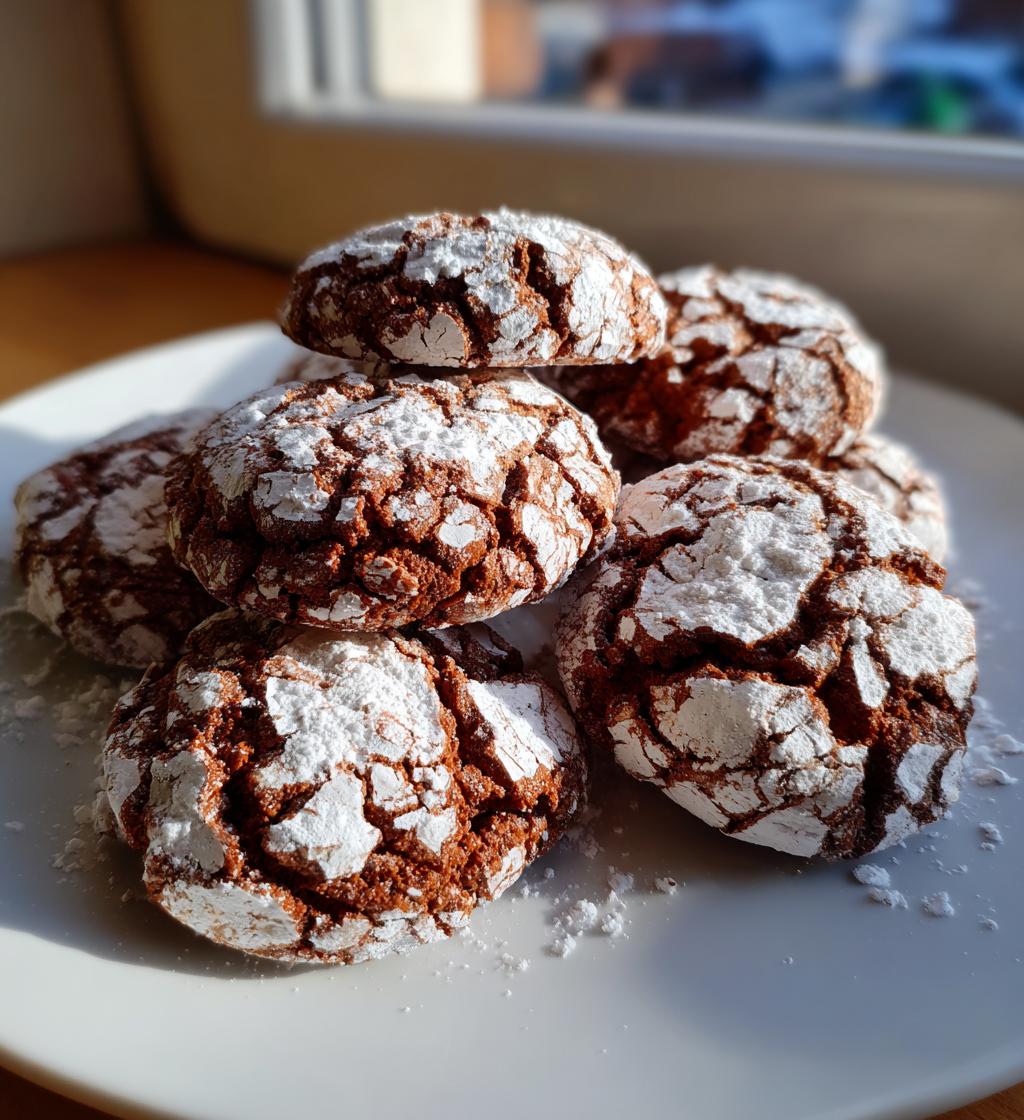 chocolate crinkle cookies