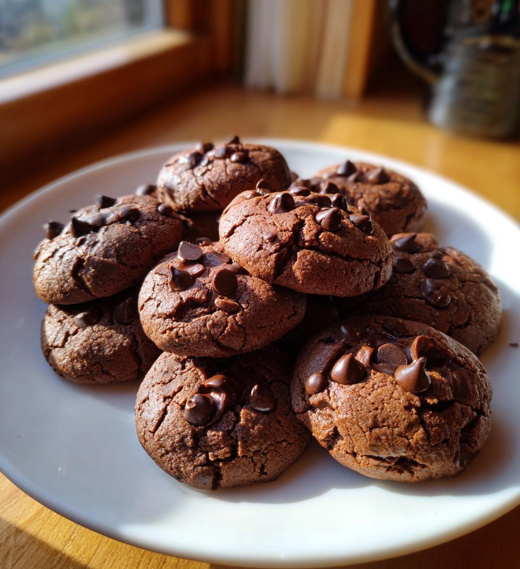 chocolate filled thumbprint cookies