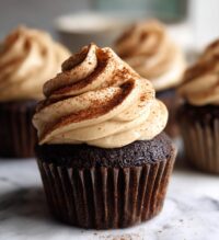 chocolate peanut butter cupcakes