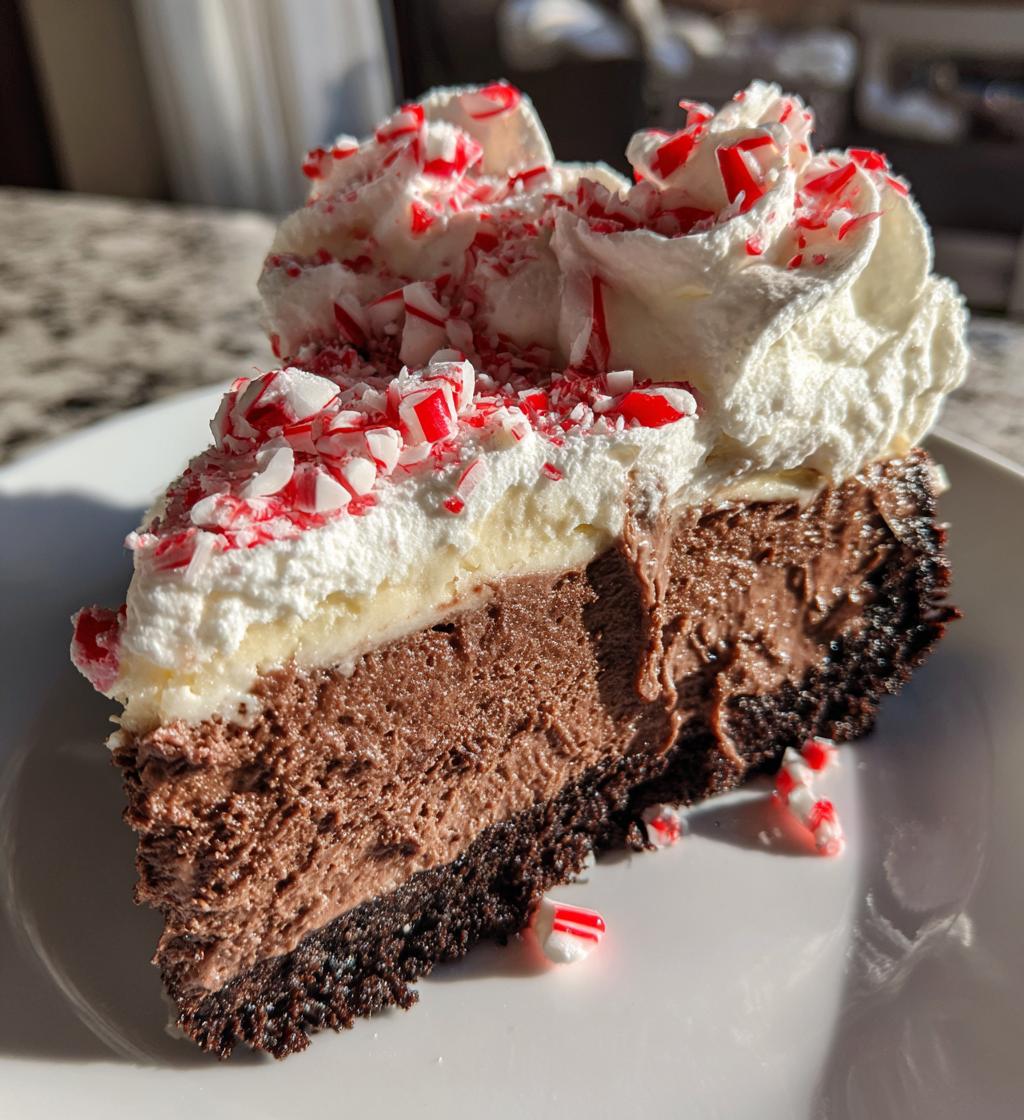 chocolate peppermint cheesecake