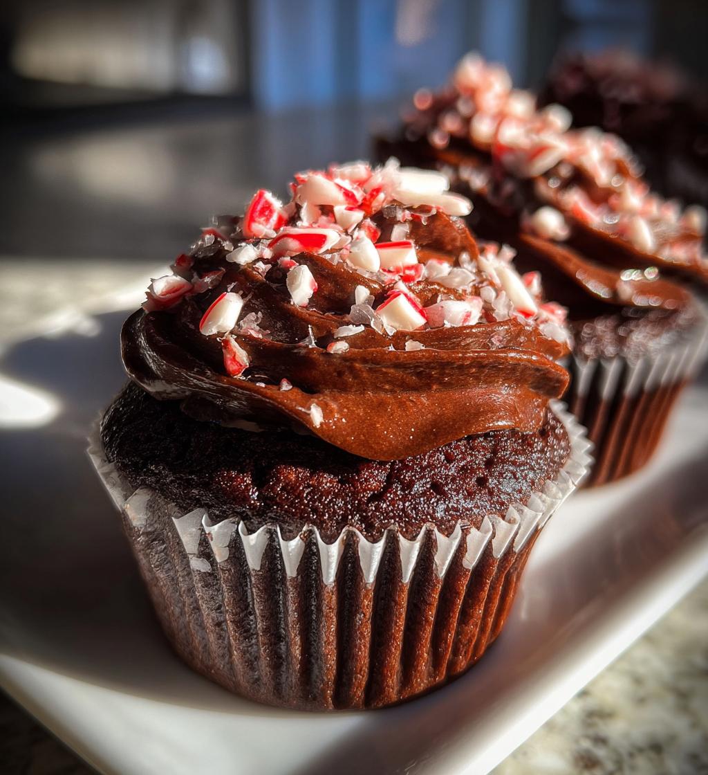 chocolate peppermint cupcakes