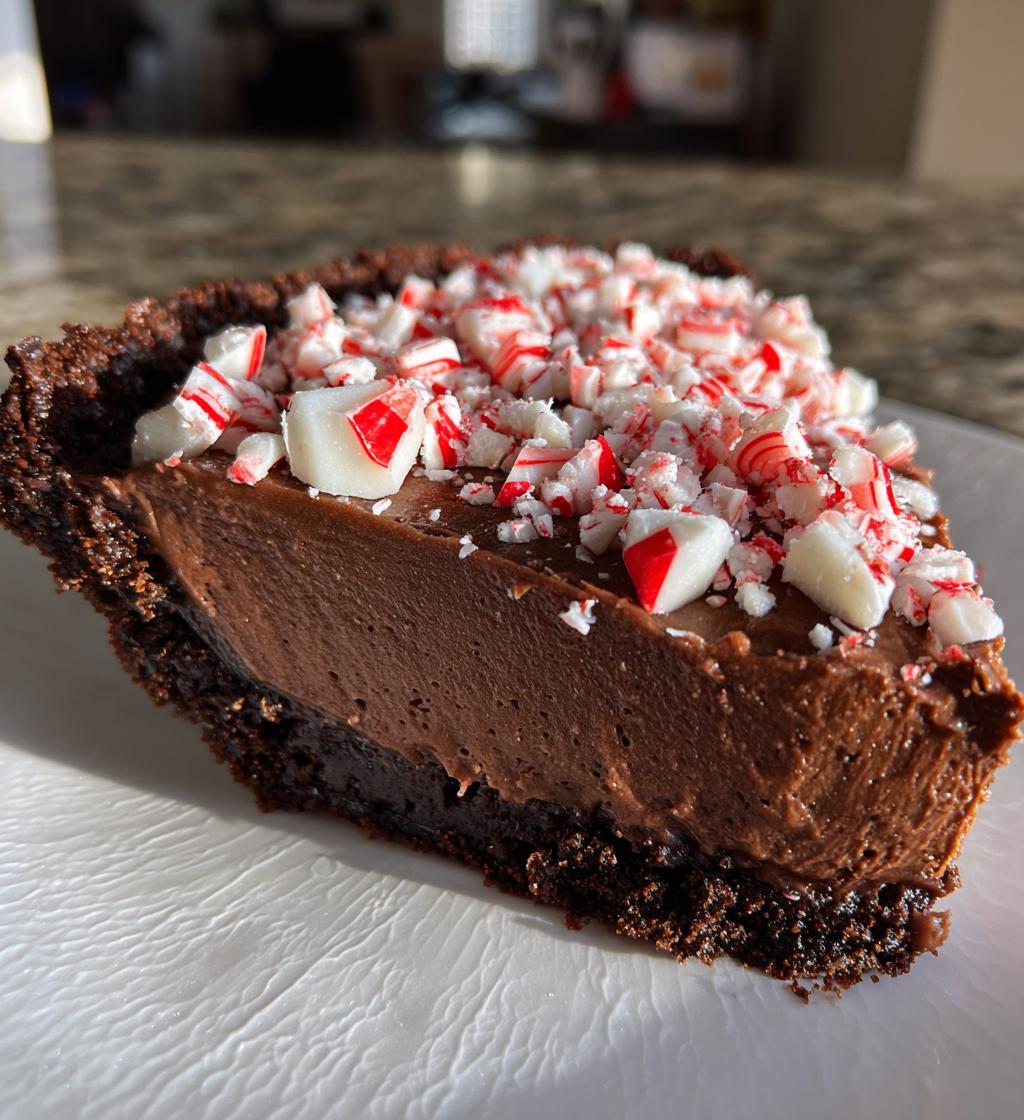 chocolate peppermint pie