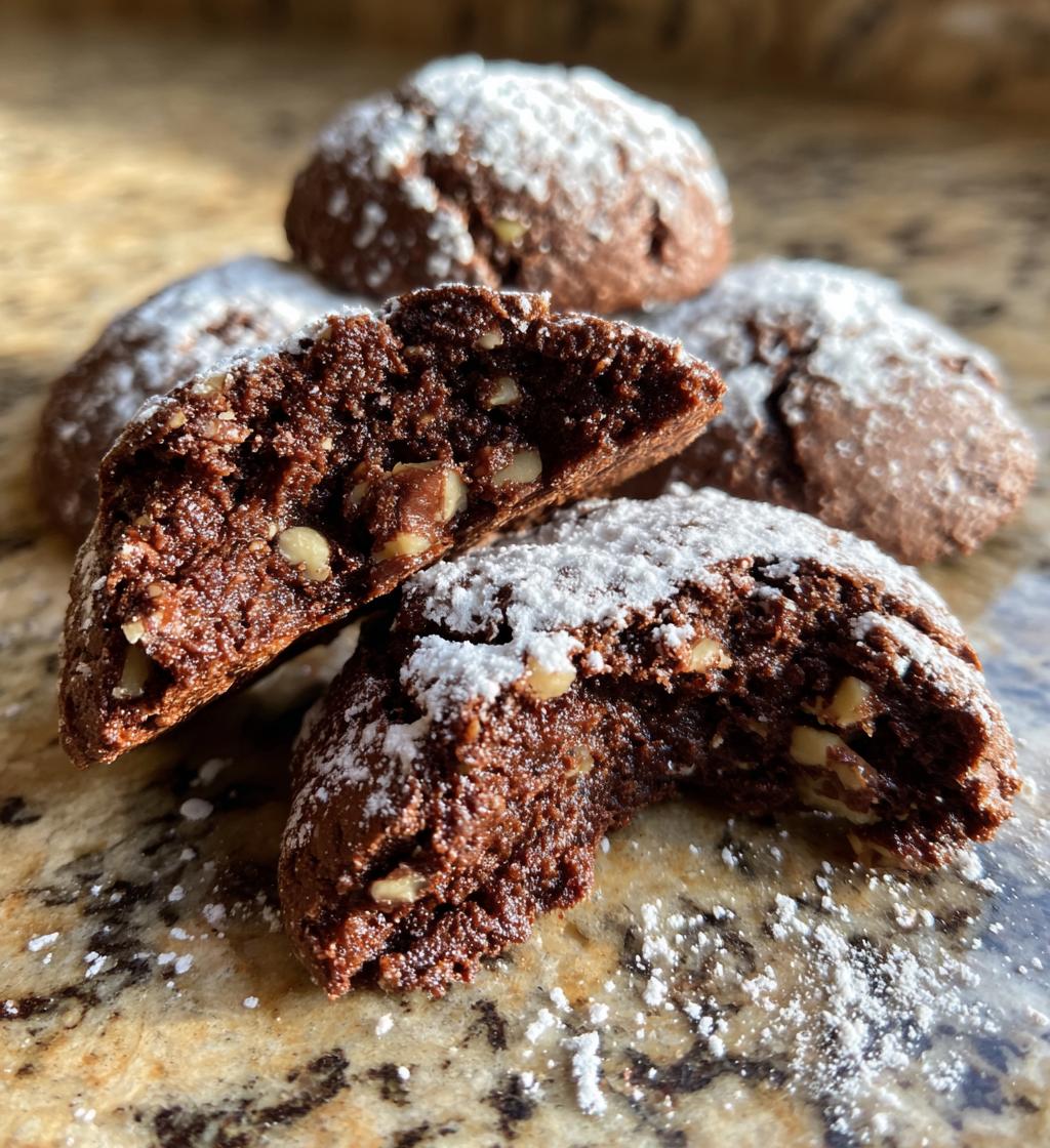 chocolate snowball cookies
