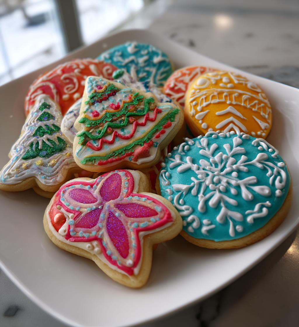 christmas cookies decorated royal icing