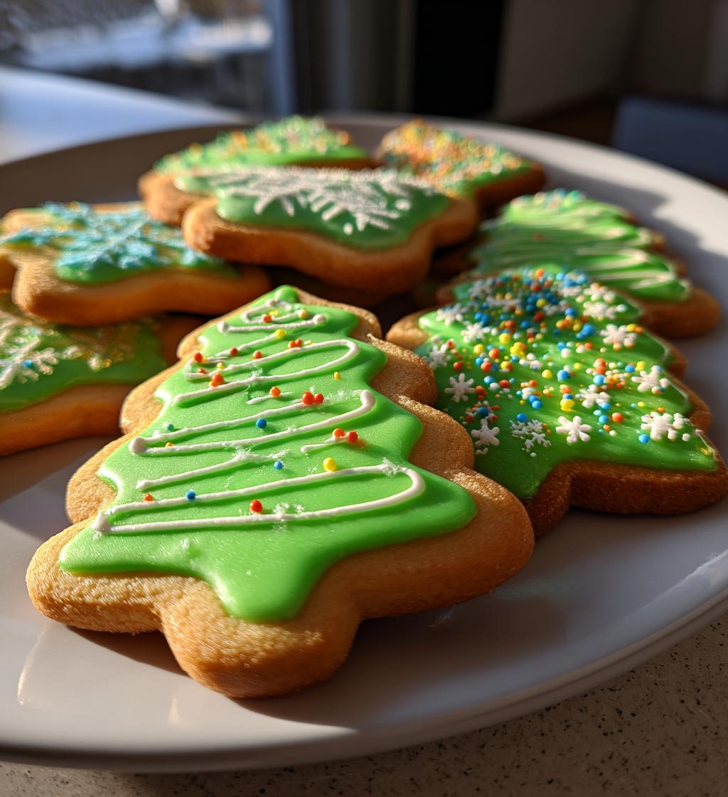 christmas tree cookies royal icing