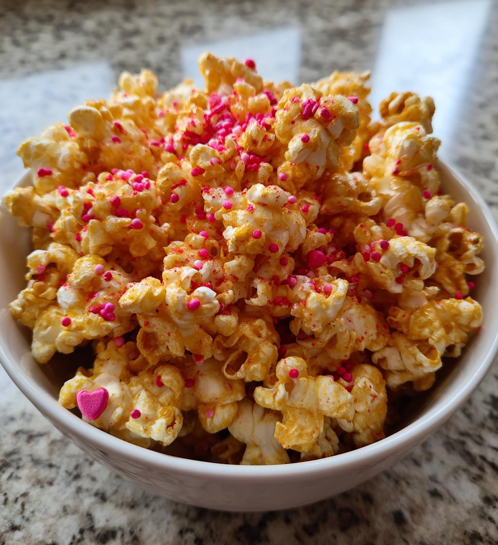 cinnamon sweetheart valentine popcorn