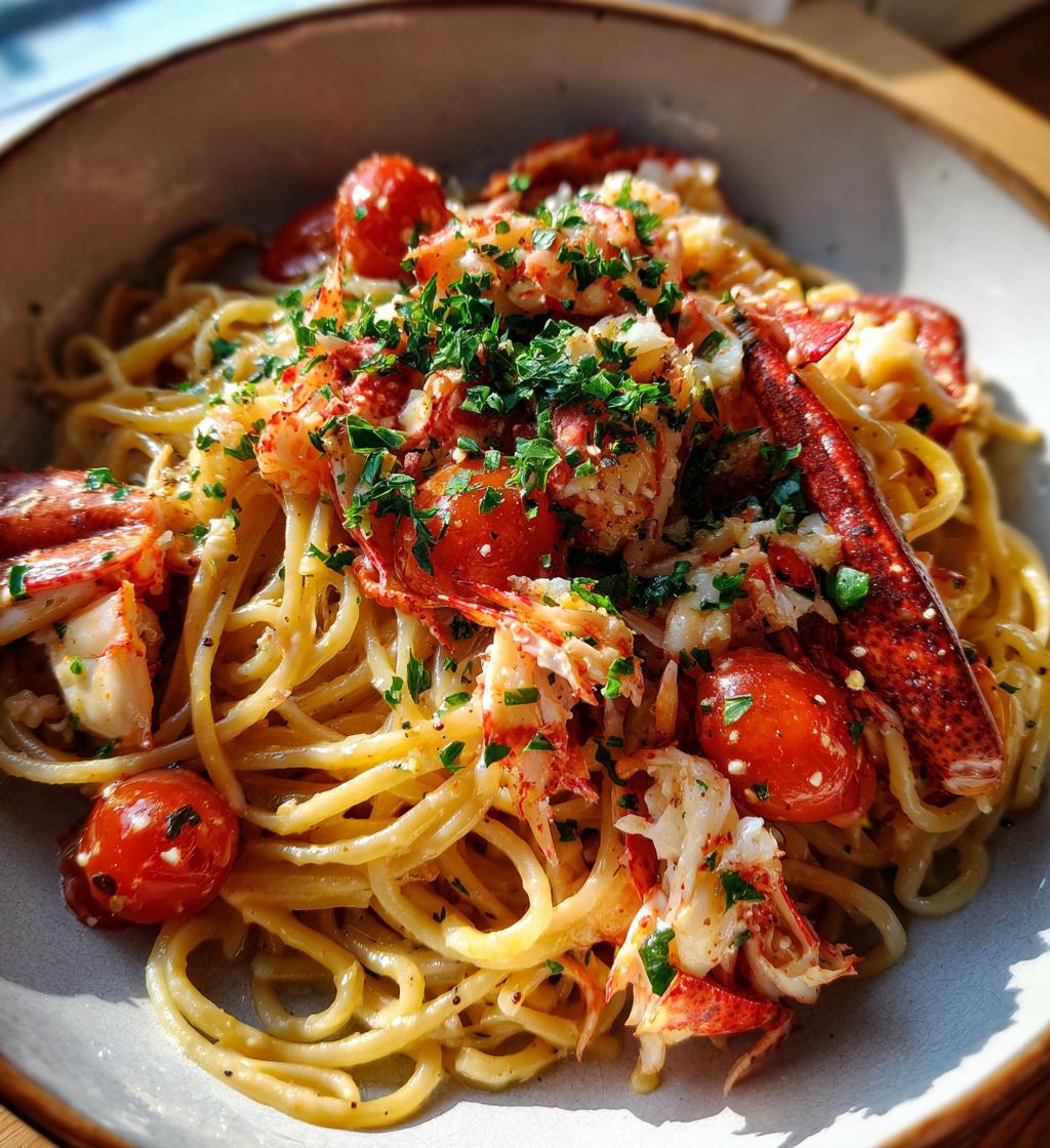 crab and lobster pasta