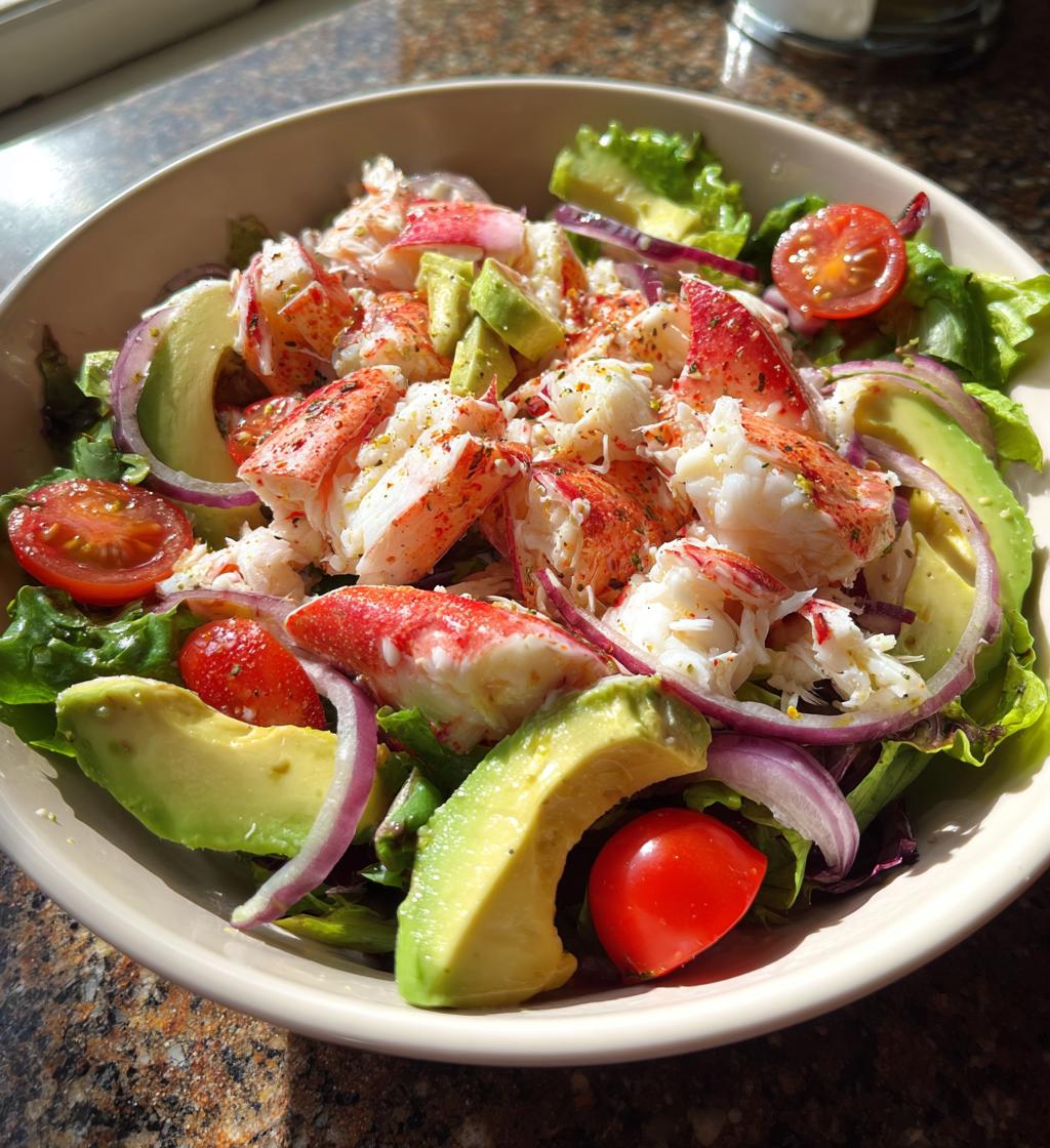 crab and lobster salad