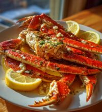 crab legs on a plate