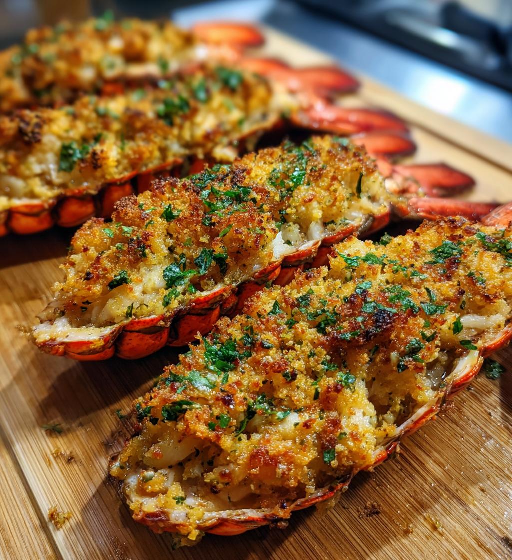crab stuffed lobster tail recipe