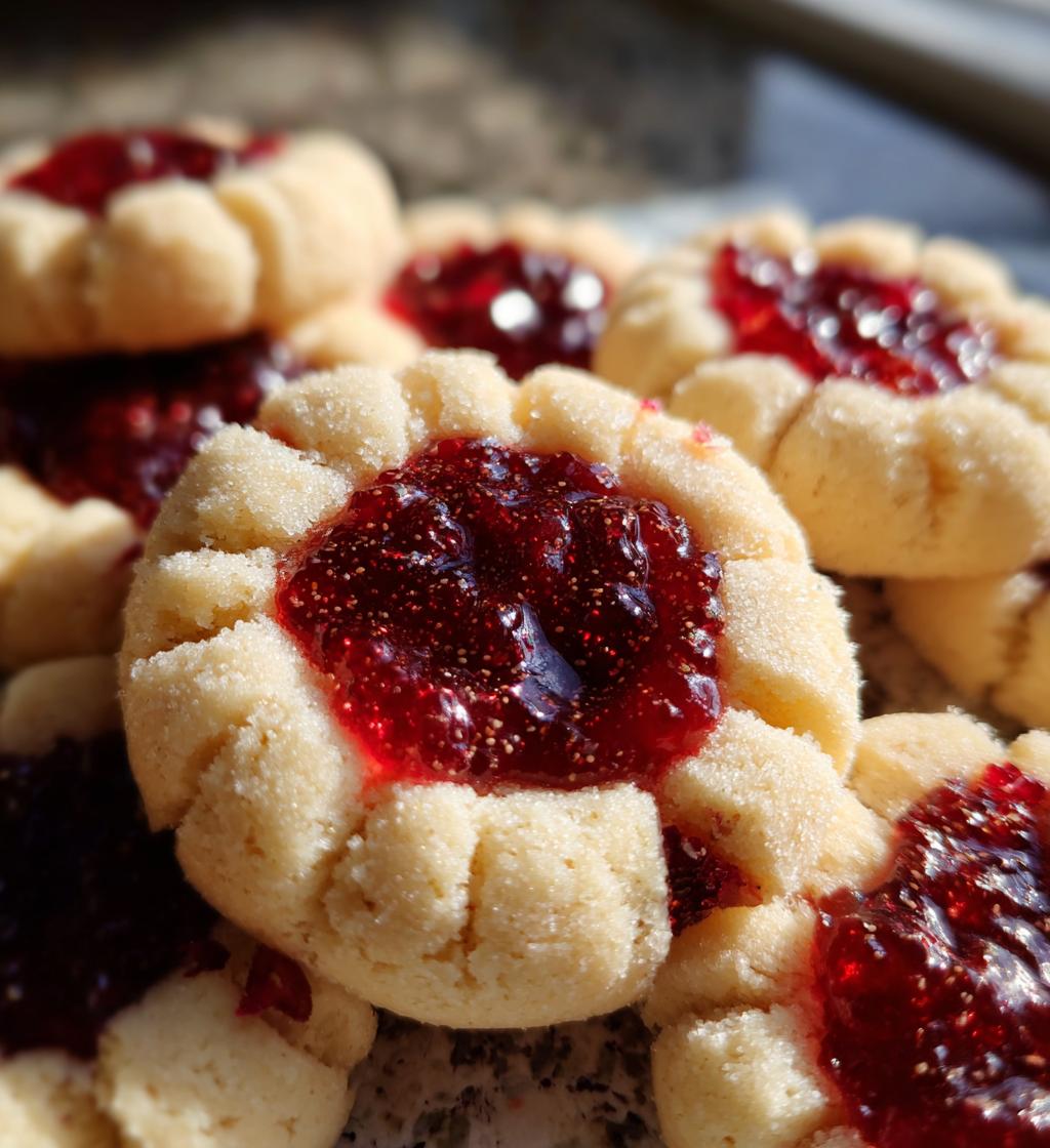 cranberry orange thumbprint cookies