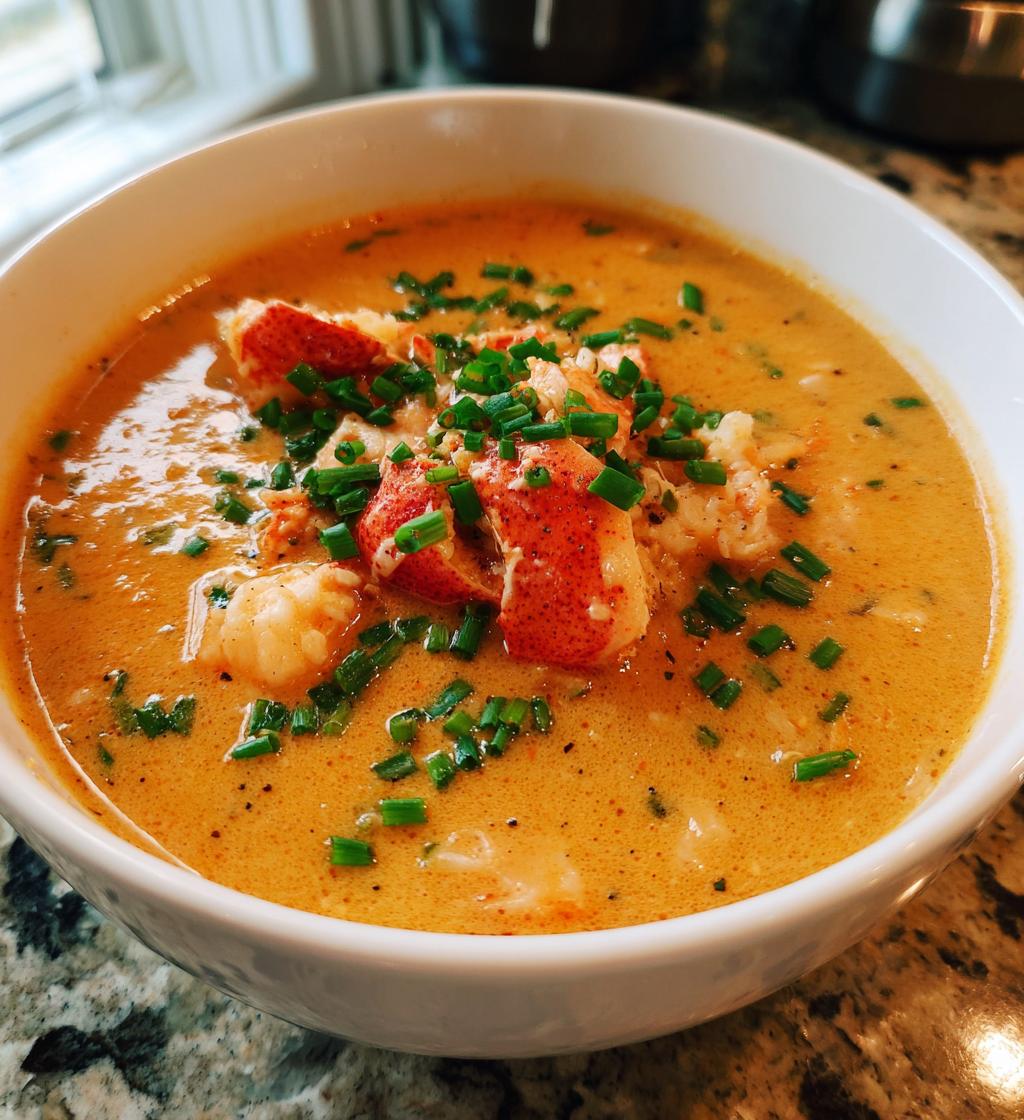 creamy lobster bisque