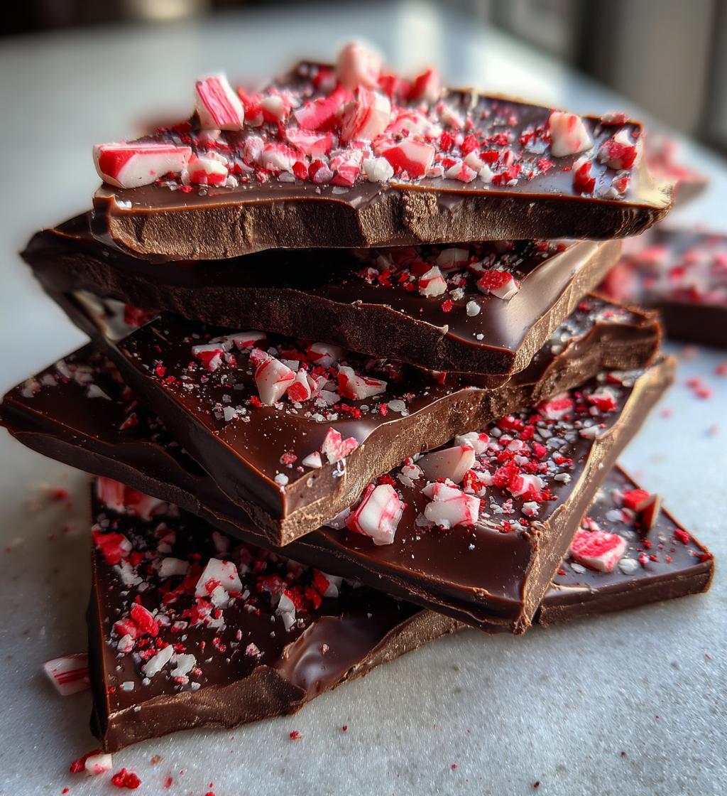 dark chocolate peppermint bark