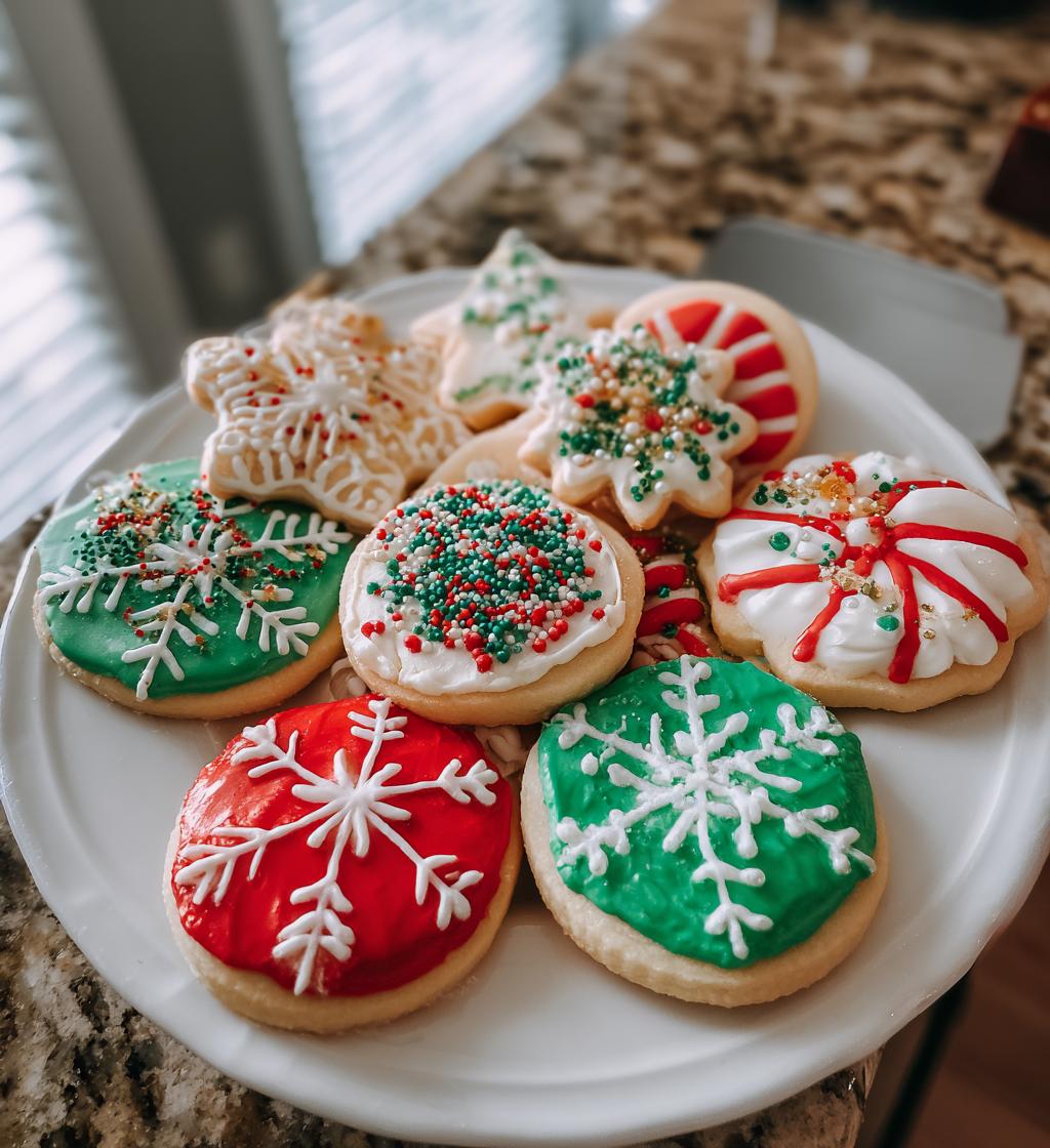 decorated christmas cookies royal icing