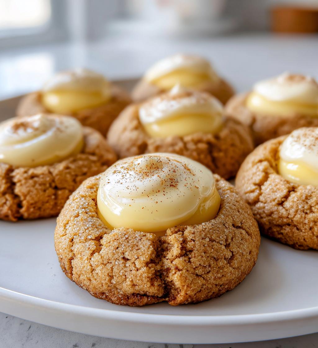 eggnog thumbprint cookies
