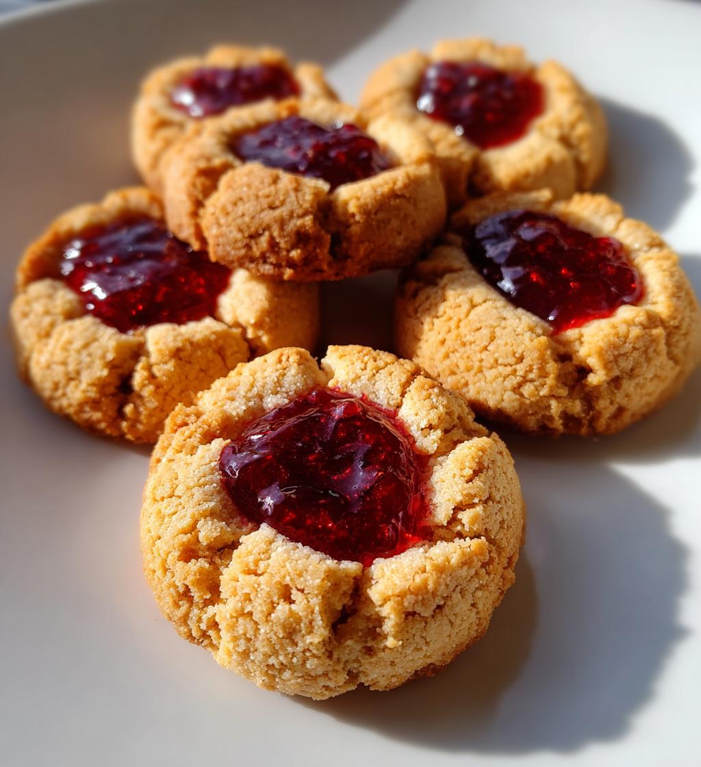 five ingredient raspberry cheesecake thumbprint cookies